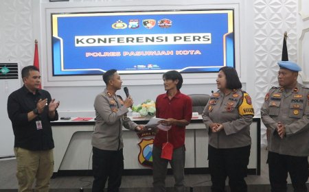 Polres Pasuruan Kota Bongkar Jaringan Curanmor, Tersangka dan Penadah Diamankan