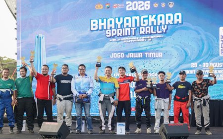 Bhayangkara Sprint Rally 2026 Pasuruan Sukses Digelar, Ryan Nirwan Raih Juara Umum