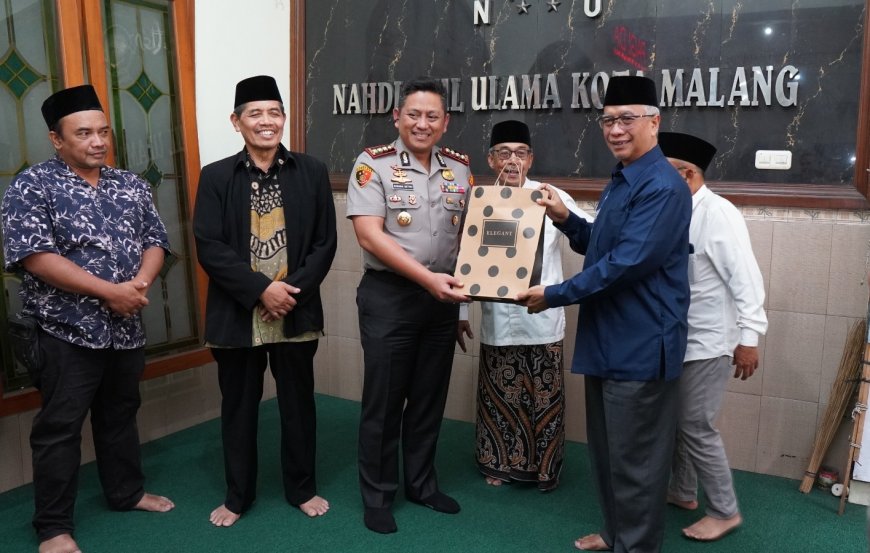 Kapolresta Malang Kota Silaturahmi ke PCNU, Perkuat Sinergi Ulama dan Polri Jaga Kamtibmas Khususnya Persoalan Sosial