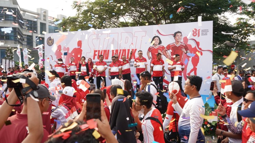 Sambut HUT Ke-81 Kemerdekaan RI, Menteri Imigrasi Agus Andrianto Buka Fun Walk, Bakti Sosial, dan Layanan Paspor