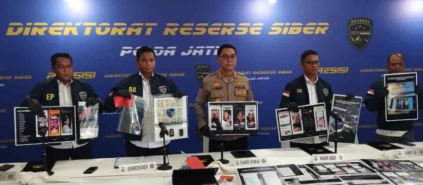 Subdit I DitresSiber Polda Jatim Bongkar  Arisan Online Fiktif, Satu Tersangka Wanita Diamankan